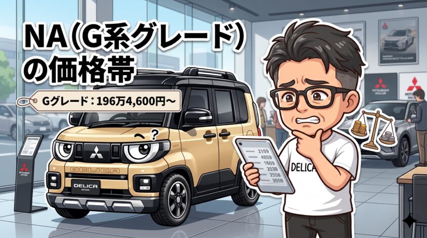 NA（G系グレード）の価格帯