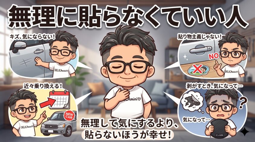 無理に貼らなくていい人