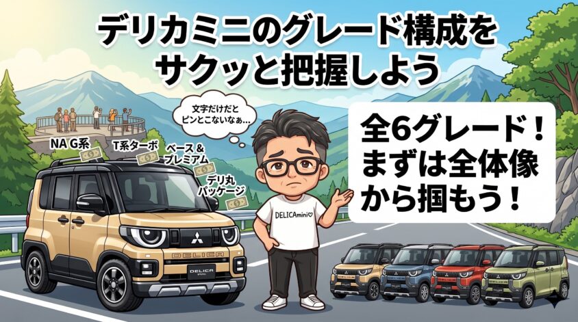 デリカミニのグレード違い
