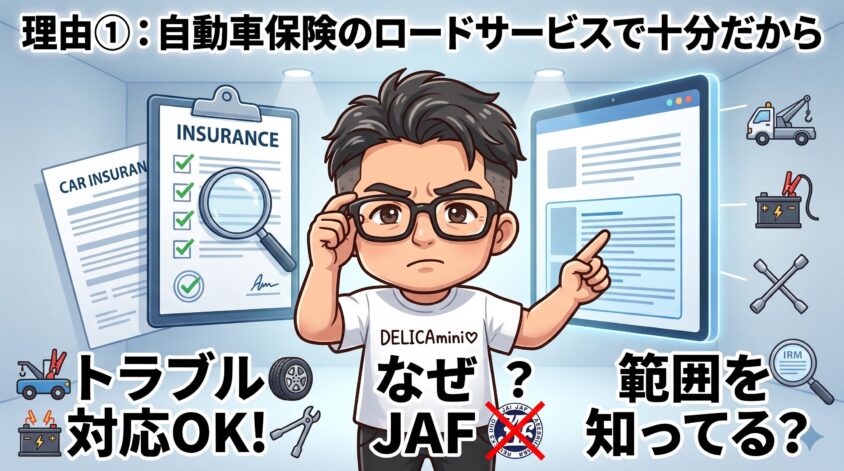 自動車保険のロードサービスで十分