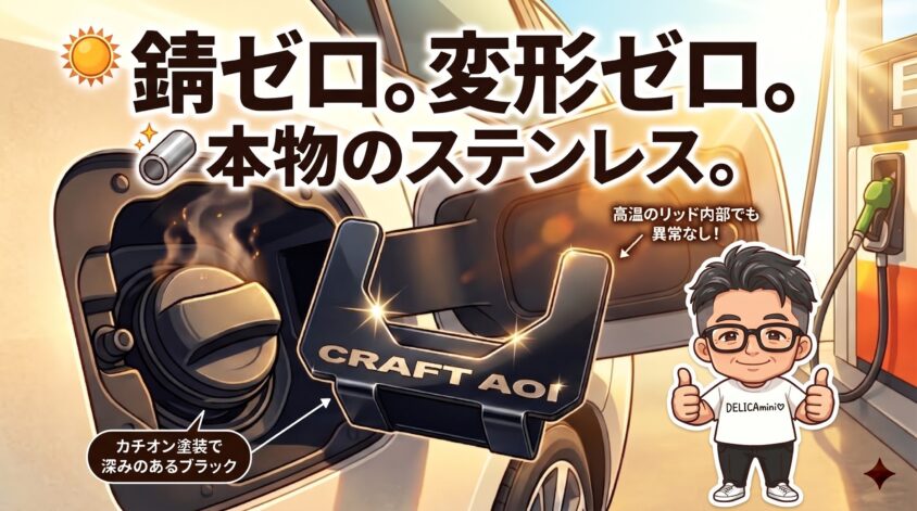 ステンレス本体：錆ゼロ、変形ゼロ