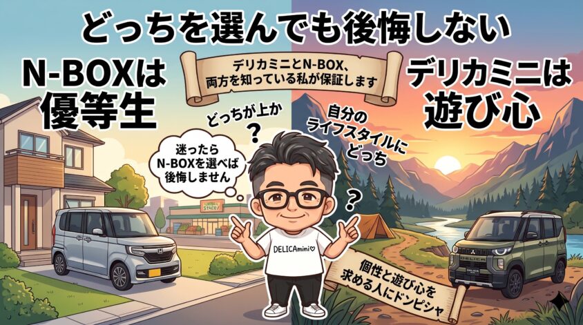 デリカミニとN-BOX、どっちを選んでも後悔しない