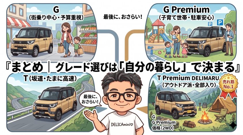 デリカミニのグレード選びは「自分の暮らしに合っているか」で決まる