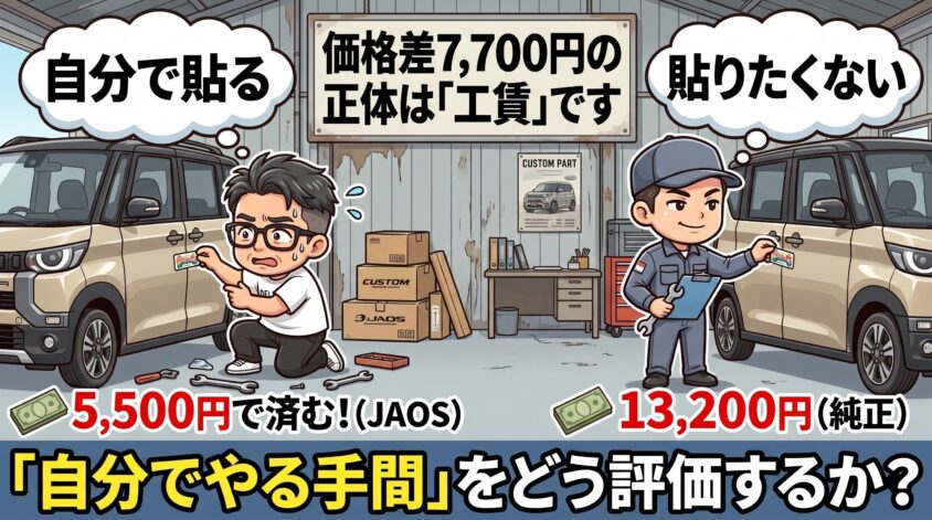 価格差7,700円の正体は工賃
