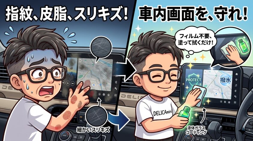 毎日触る場所は、車内にもある
