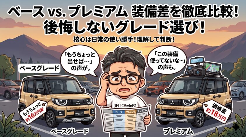 ベースグレードとプレミアムの違い