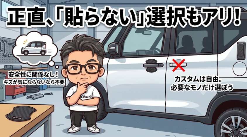 貼らないという選択