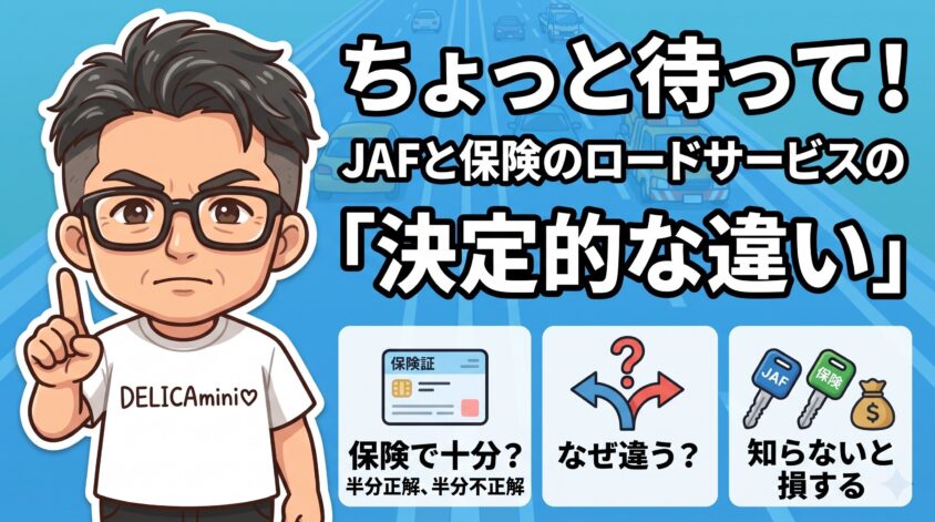 JAFと保険のロードサービスの違い
