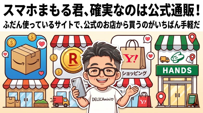 スマホまもる君はどこで買うのがいい?【購入先の選び方】