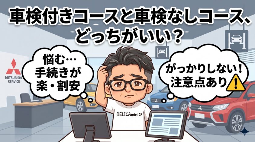 車検付きコースと車検なしコース