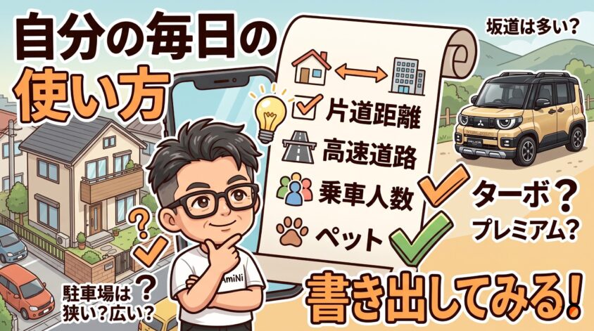 自分の「毎日の使い方」を書き出してみる
