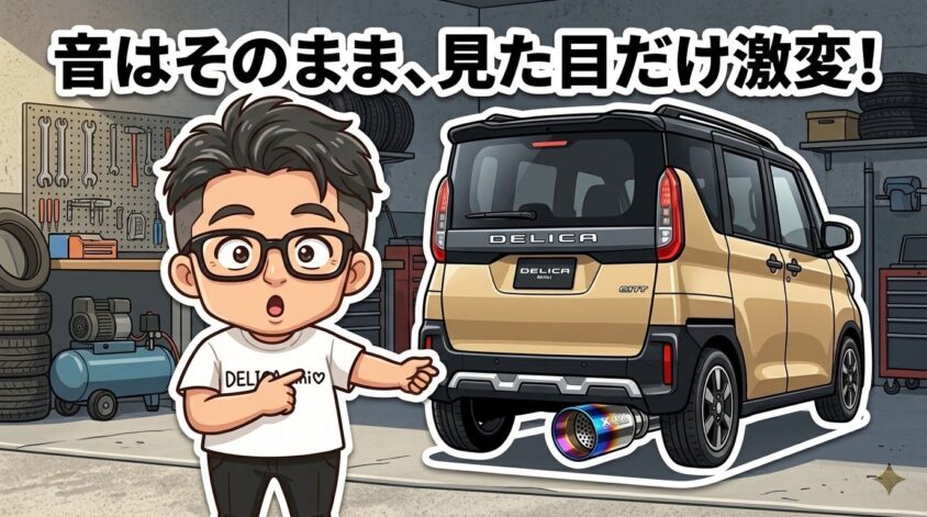 デリカミニ マフラーカッター