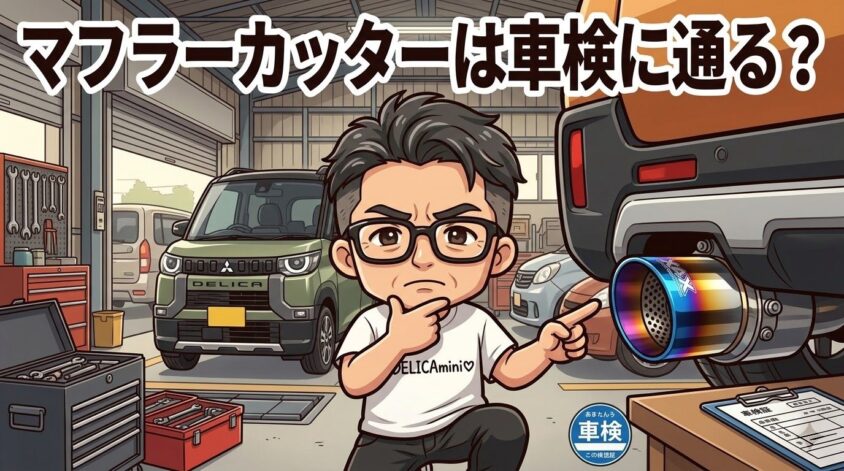 マフラーカッターは車検に通る？