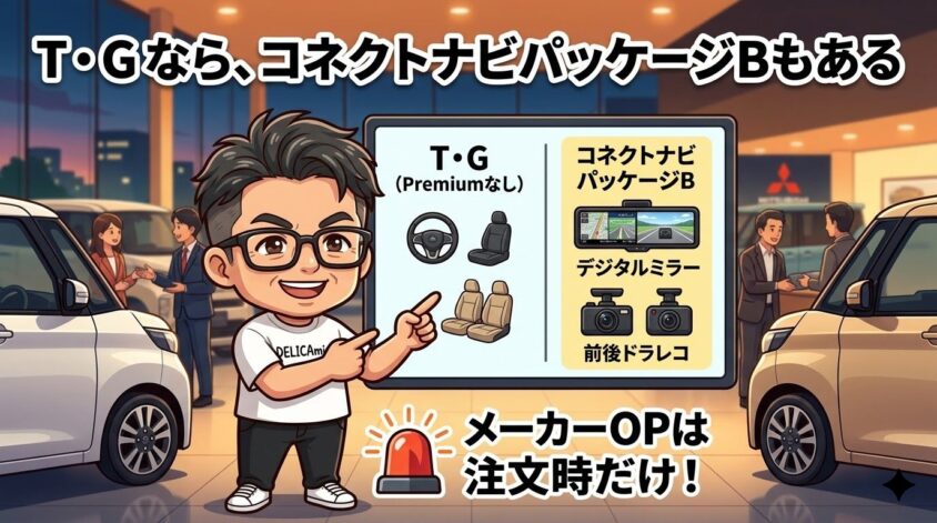 T・G なら、コネクトナビパッケージBもある