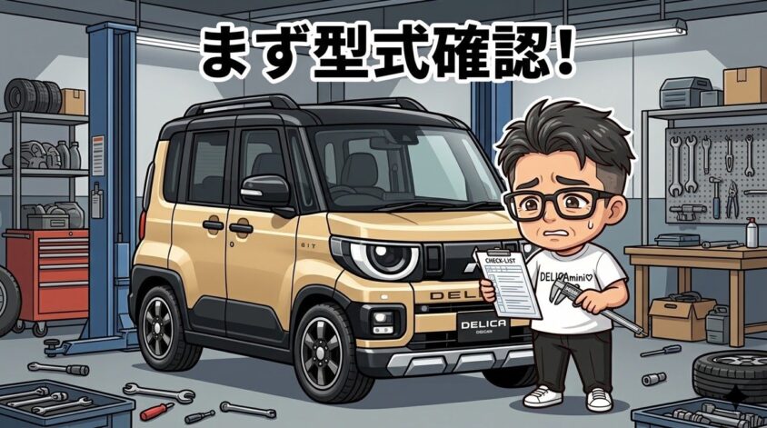 デリカミニ用マフラーカッターの選び方【まず型式を確認】