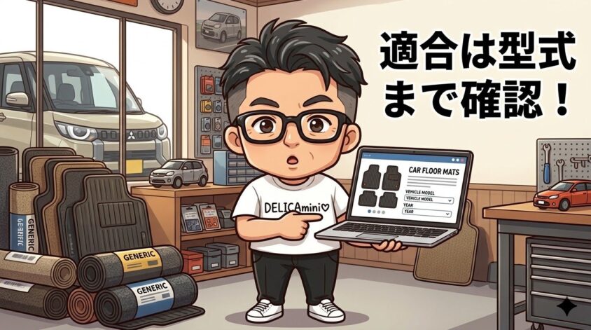 商品ページの「適合」は、車種名ではなく型式まで読む