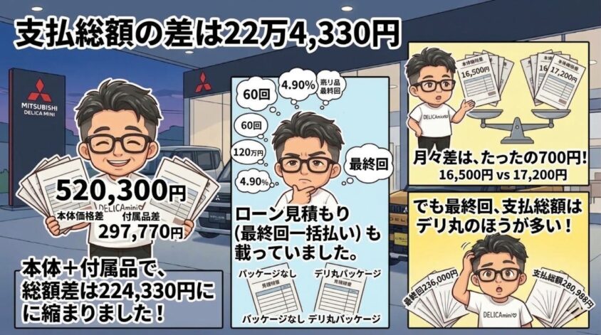 支払総額の差は22万4,330円