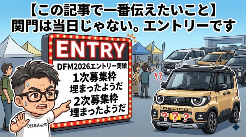関門は当日じゃない。エントリーです