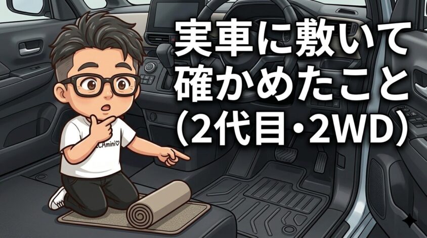 実車に敷いて確かめたこと（2代目・2WD）
