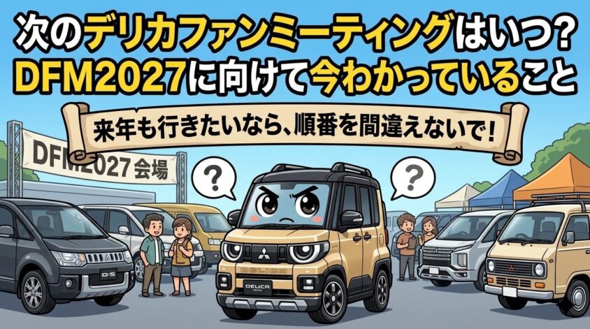 次のデリカファンミーティングはいつ？DFM2027に向けて今わかっていること